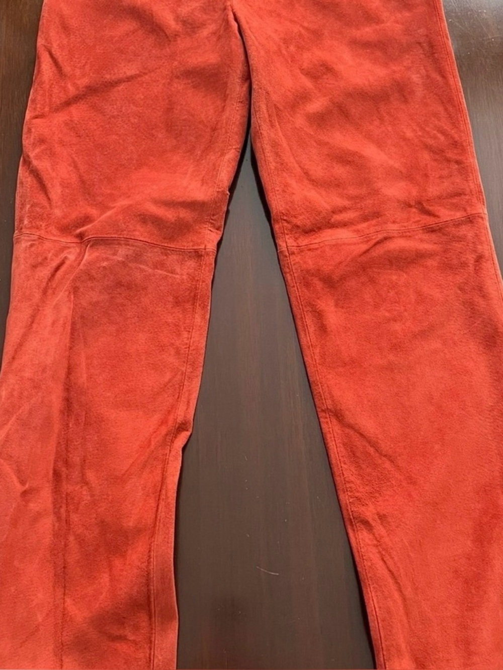 Bernard Burnt Red Suede pants